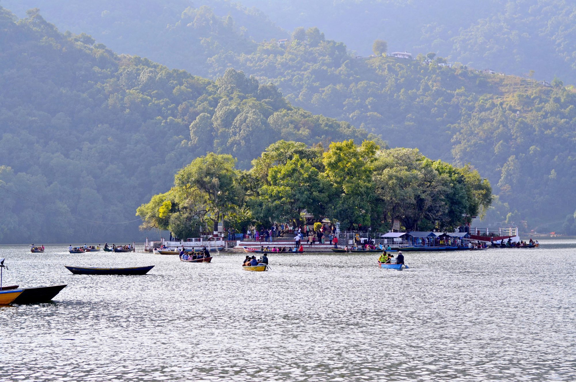 Phewa Lake with Tal Barahi temple